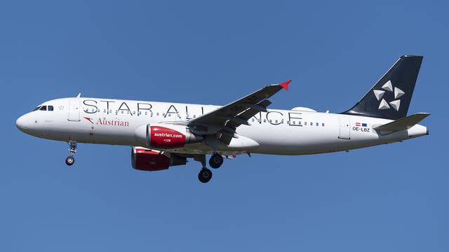 OE-LBZ:Airbus A320-200:Austrian Airlines